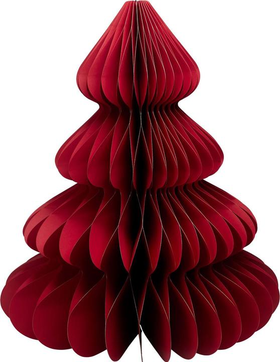 Produktbild Dekorativer Papier-Weihnachtsbaum-Anhänger, 15 x 15 x 20 cm, rot