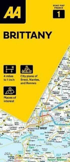 Produktbild AA Road Map Brittany