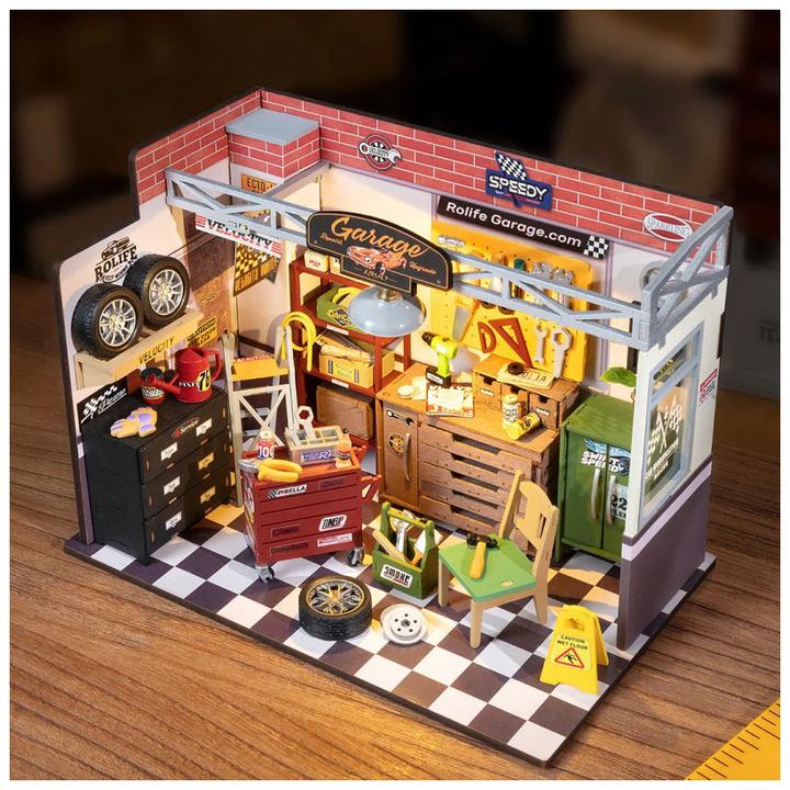 Actual product image Rolife Garage Workshop - Miniature house
