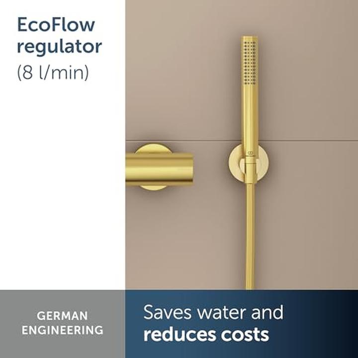 Produktbild Ideal Standard Handbrause Idealrain Atelier rund 25 mm brushed gold BC774A2 (8 l/min)