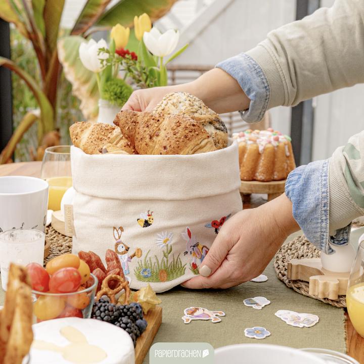 Actual product image Papierdrachen Brotkorb – Osterhasenwelt