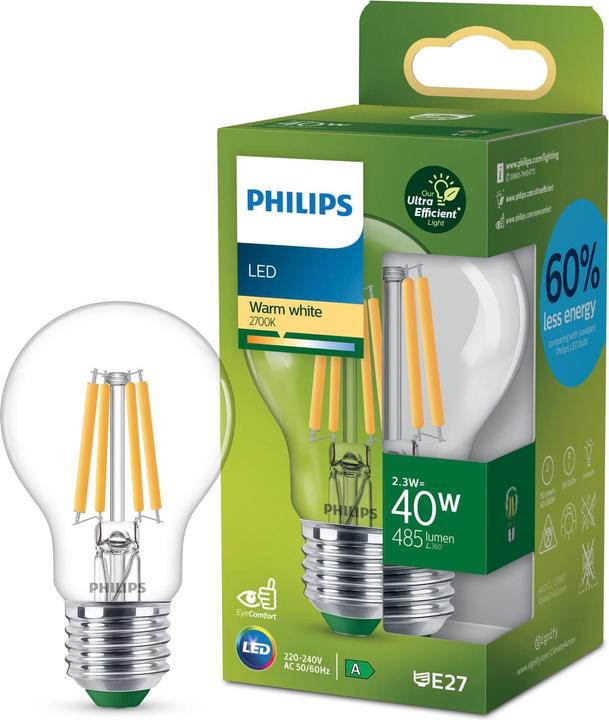 Produktbild Philips LED Classic (E27, 2.30 W, 485 lm, 1 x, A)