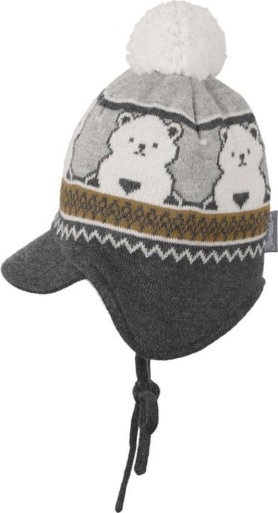 Actual product image Sterntaler Winter Hat Polar Bear Silver Size 39 (39)