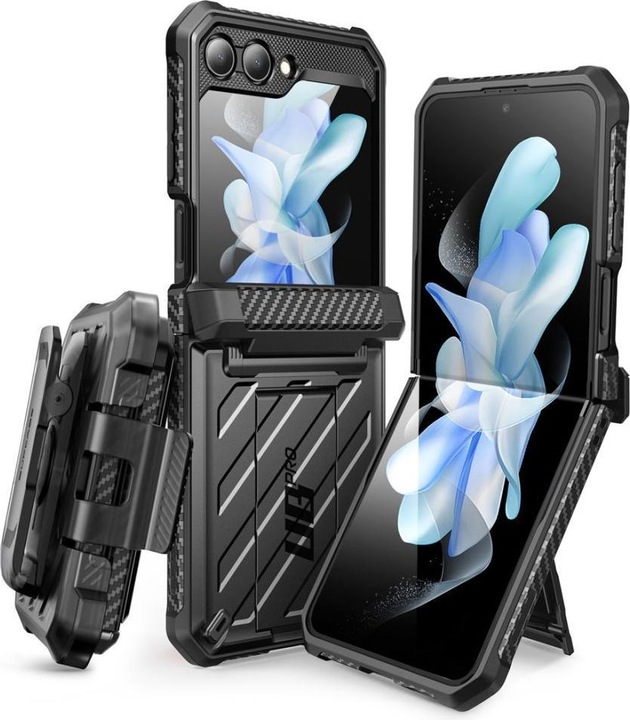 Actual product image Supcase Unicorn Beetle Pro Galaxy Z Flip 5 Black (Samsung Galaxy Z Flip5)