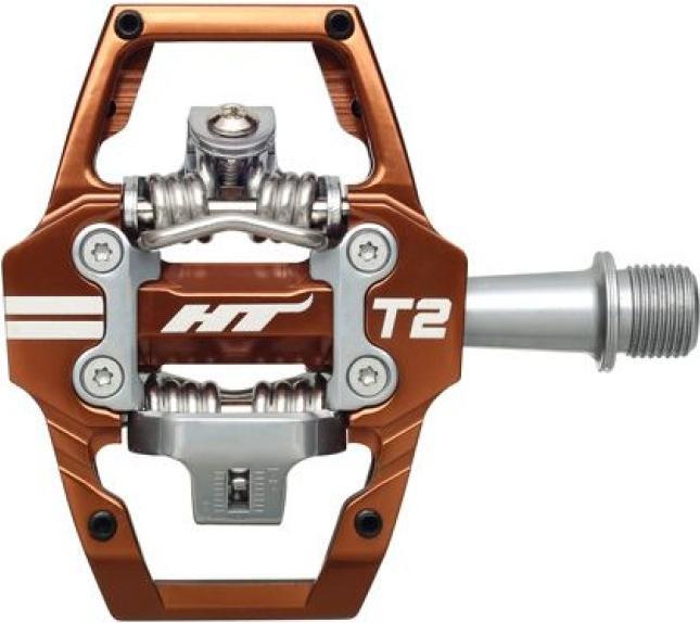 Actual product image HT T2 Enduro Pedal root beer