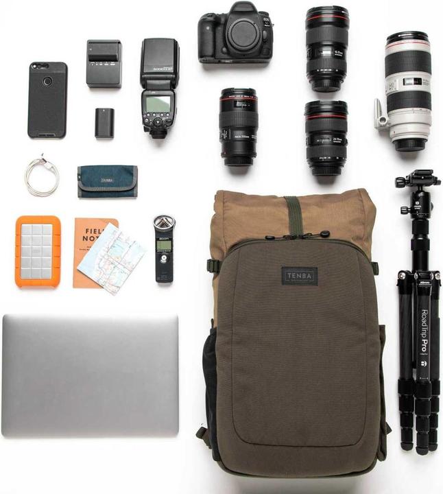 Image du produit Tenba Fulton V2 16l Backpack Tan/Olive - 637-737 (Sac à dos photo, 16 l)