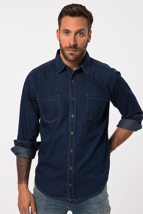 Immagine prodotto JP1880 Jeanshemd, Langarm, Kentkragen, Modern Fit (5XL)