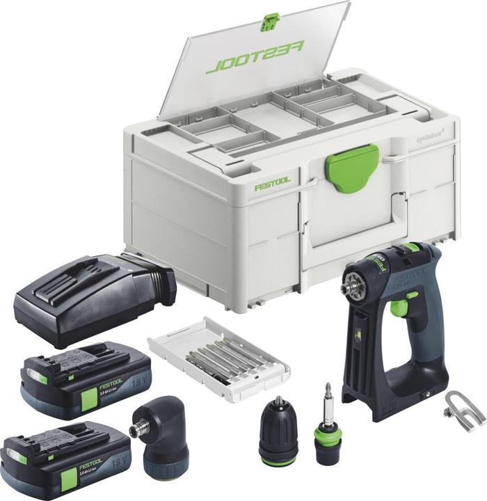 Productafbeelding Festool Perceuse-visseuse à accu CXS 18 C 3,0-Set (Oplaadbare batterij)