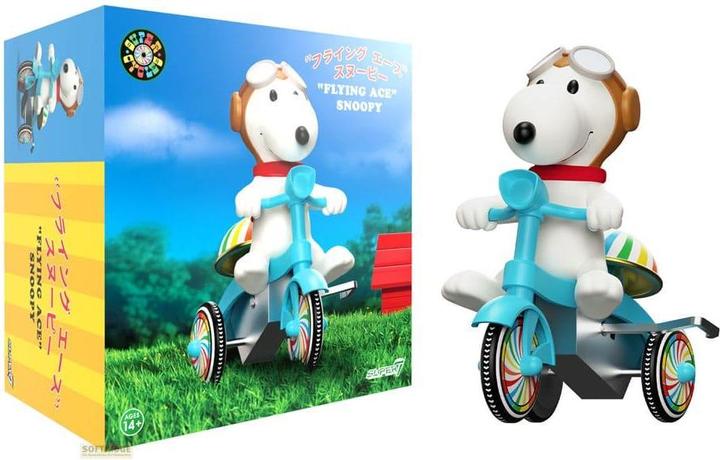Actual product image Super7 Peanuts Super Cycles Actionfigur Snoopy Flying Ace 13 cm