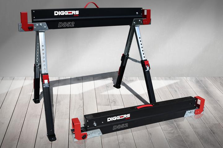 Productafbeelding Diggers Tools DIGGERS DIG869 Sägebock 600 kg mit verstellbaren Beinen 2 Stück (45 cm, 120 cm)