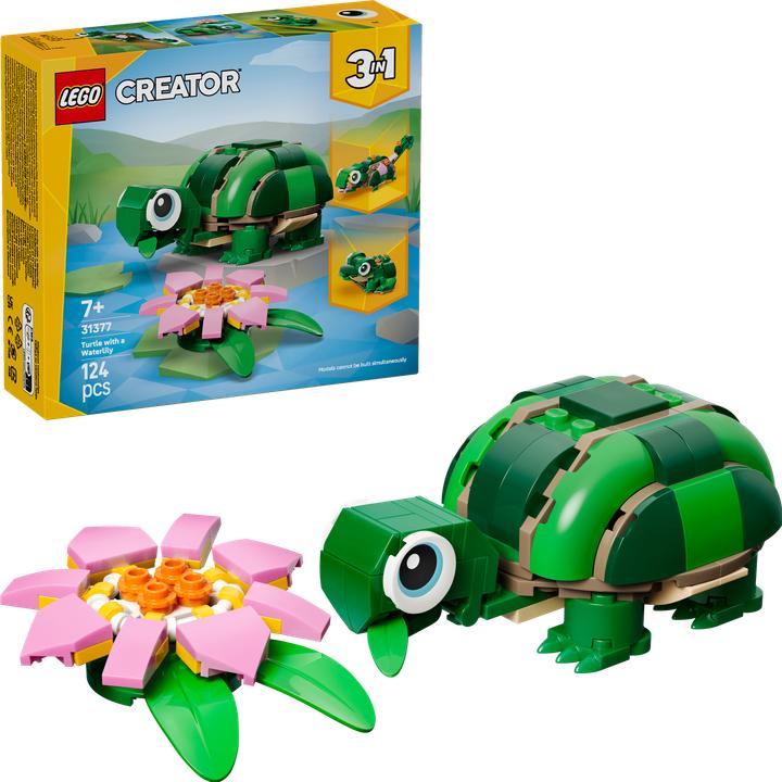Image du produit LEGO Schildkröte mit Seerose (31377, LEGO Creator 3-in-1)