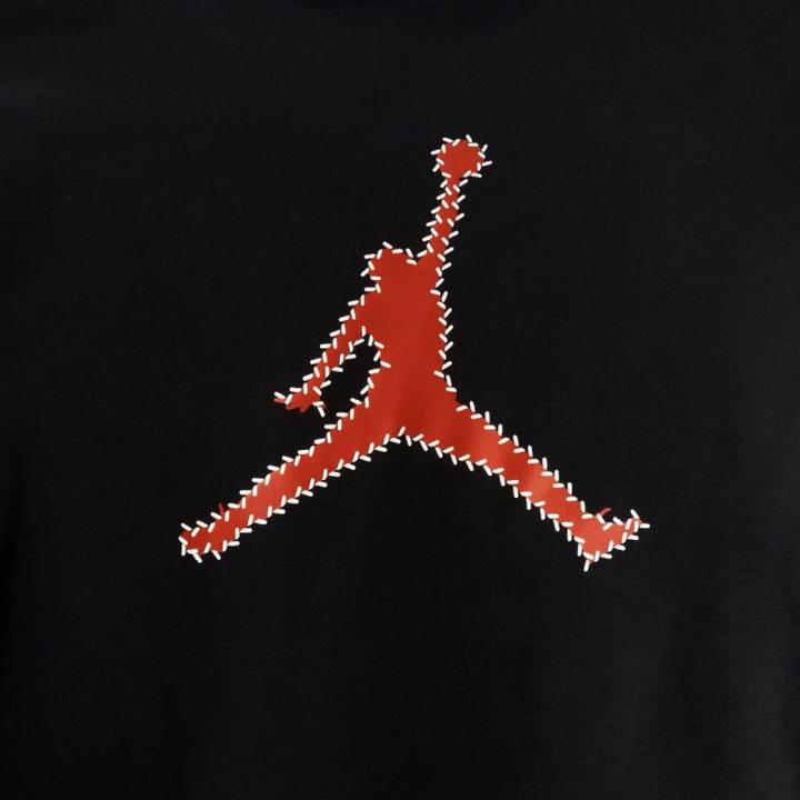 Actual product image Air Jordan Men's Flight MVP Hoodie Black/Red - FN6352-010 (S)