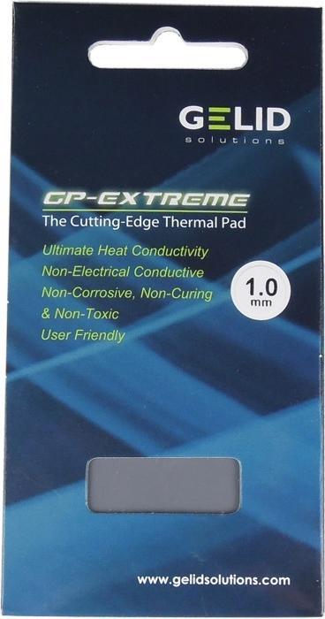 Actual product image Gelid GP-Extreme - 12 W/m-K - Gray - 80 mm - 40 mm - 0.5 mm (0.50 mm, 12 W/m K)