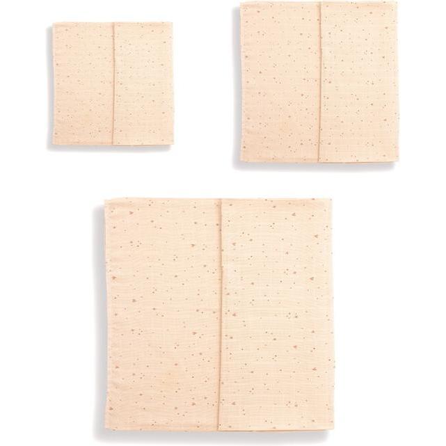 Gloop!, Pucktuch + Nuscheli, Musselin 50-70-100 cm 5er Pack (50 cm, 100 cm)
