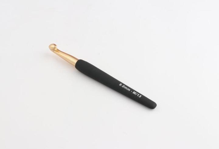 Produktbild Knitpro Häkelnadel mit Softgriff gold