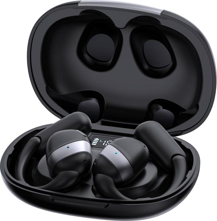 Actual product image Joyroom Openfree Open-Ear True Wireless Headphones - Black (12.50 h, Wireless)