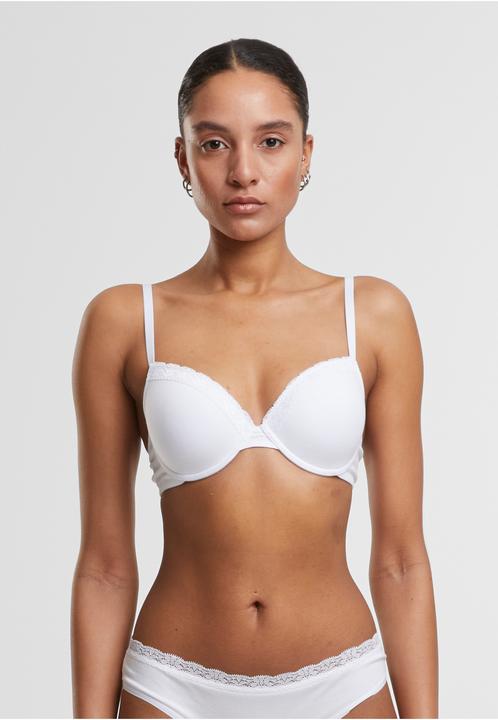 Produktbild Urban Classics Ladies Basic Cotton Bra Lace 2-Pack - 192973 (2er Pack, 80 D)