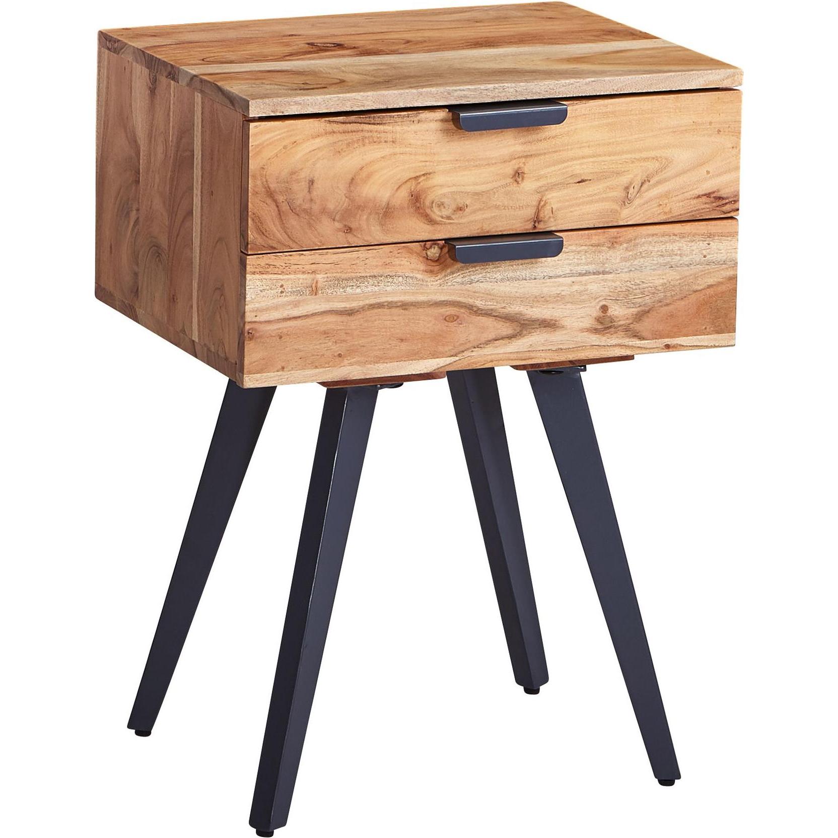 FineBuy, Nachttisch, Nachtkonsole (47 x 35 x 65 cm)