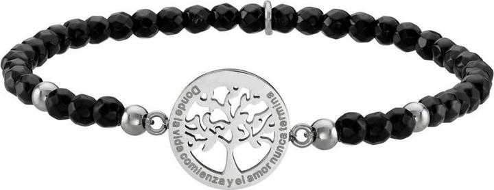 Produktbild Bijouteria Armband (18 cm, Edelstahl, Schwarze Jade)