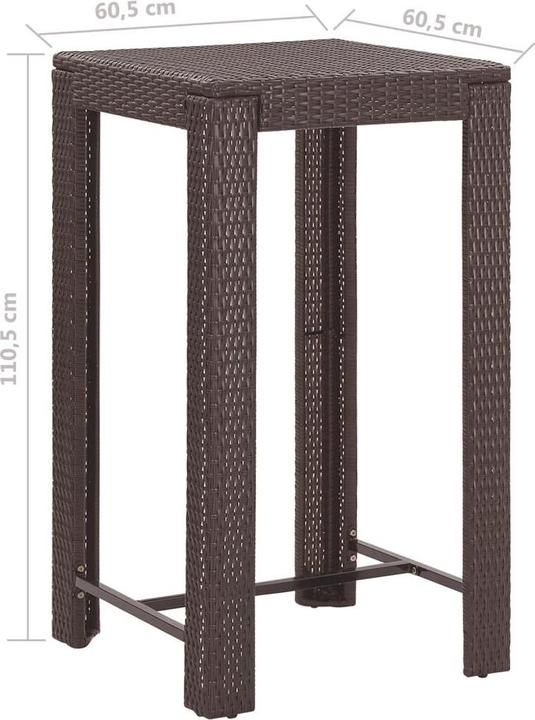 Produktbild vidaXL Garten-Bar-Set