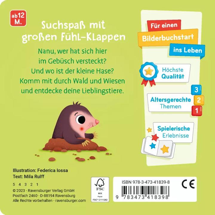 Image du produit Ravensburger Où es-tu, petit lapin? (Allemand)