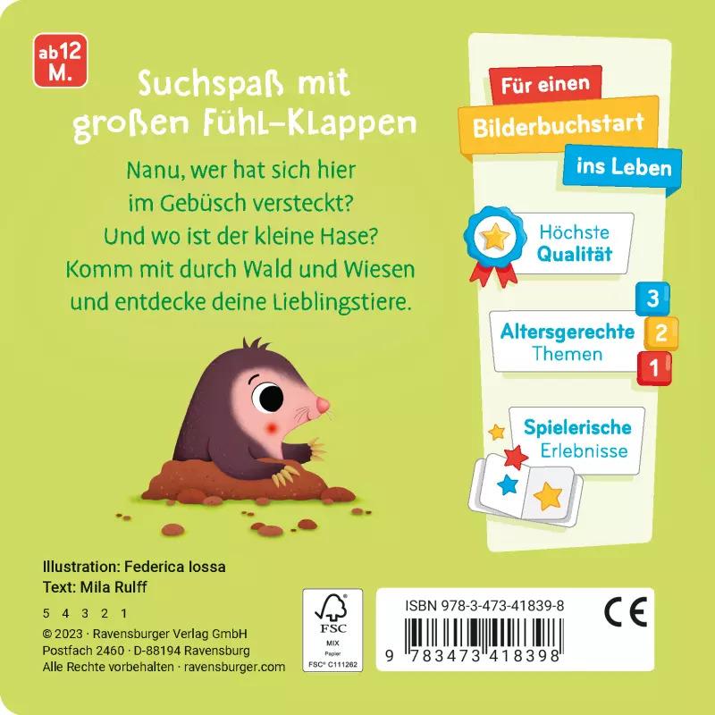Thumbnail - Ravensburger, Babybücher, Wo bist du, kleiner Hase? (Deutsch)