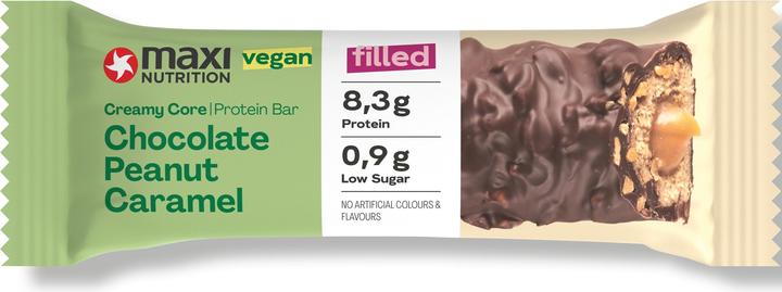 Produktbild Maxi Nutrition MAXI N. Proteinriegel 125350 Peanut Caramel Vegan 12x45g (12 Stk., 670 g)