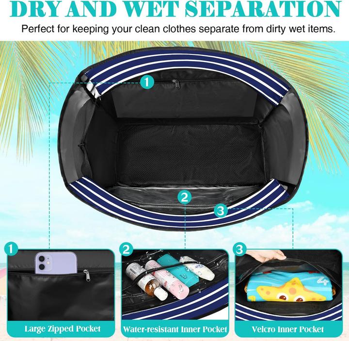 Produktbild Only-Bags.Store Grosse leichte Strandtasche Schwimmbadtasche