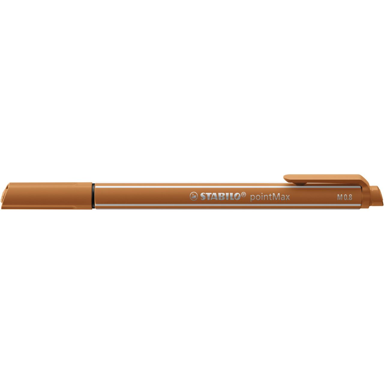 STABILO, Schreibstifte, pointMax Filzschreiber (Ocker dunkel, 1 x)