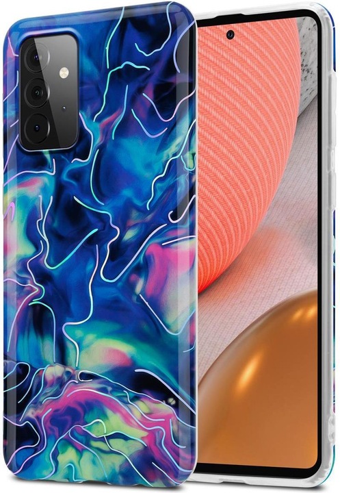 Produktbild Cadorabo IMD TPU Bunter Marmor Cover (Samsung Galaxy A72)