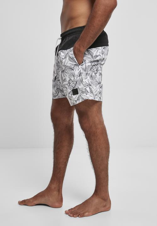 Produktbild Urban Classics Low Block Pattern Swim Shorts (S)