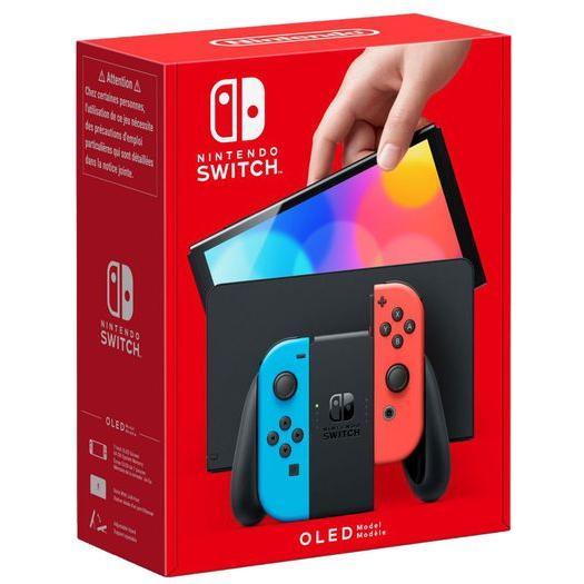 Thumbnail - Nintendo Switch Console - OLED Model - Neon Blue/Neon Red (UK) (Switch), Spielkonsole, Mehrfarbig