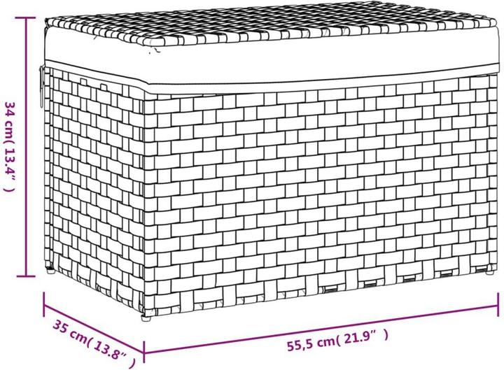 Actual product image vidaXL Wäschekorb