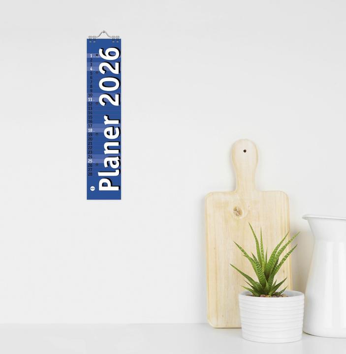 Produktbild Langplaner mini, blau 2026 (7 x 33 cm)