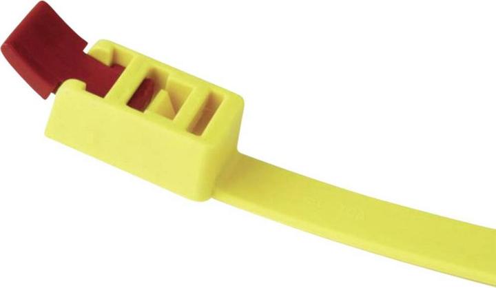 Productafbeelding HellermannTyton Kabelbinder SpeedyTie® (L x B) 750 mm x 13 mm SPEEDYTIE-HIRS-BK-V1 Kleur: Zwart, Zwart 5 st. (Plastic kabelbinders, 750 mm, 5 Pcs.)