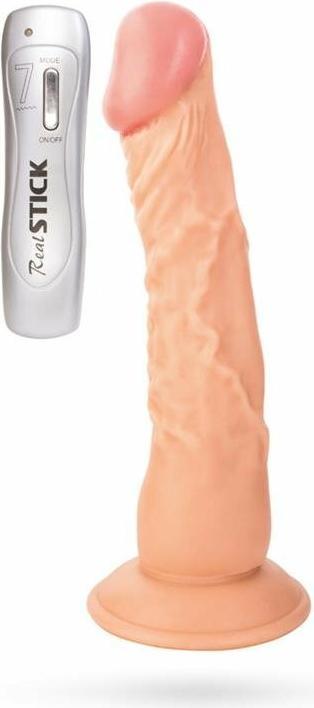Produktbild Toyfa RealStick Nude realistischer Vibrator, 7 Vibrationsmodi, 22,5 cm