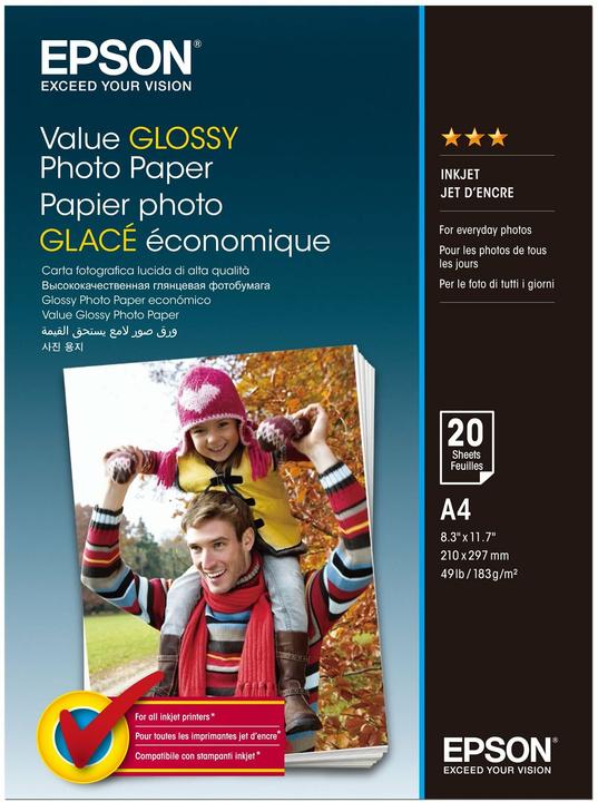 Epson Value Glossy (183 g/m², A4, 20 x)
