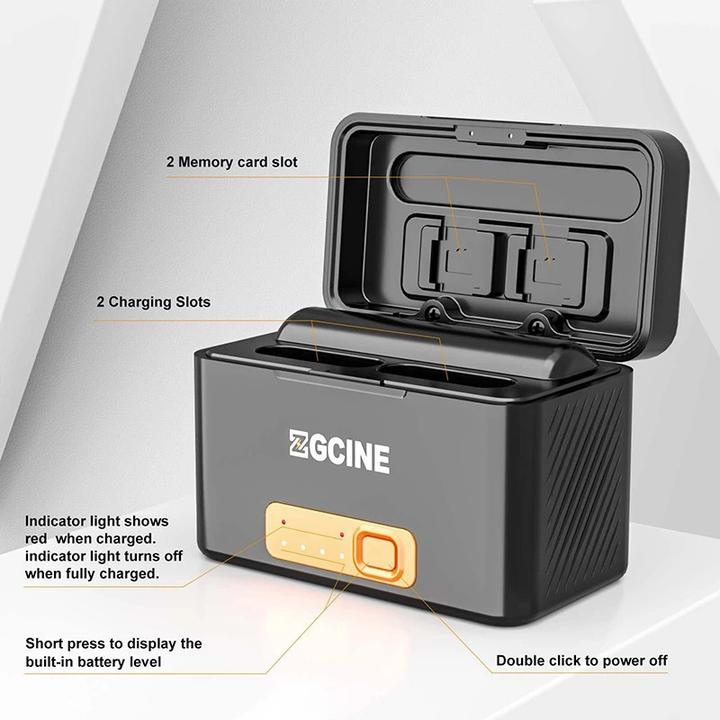 Immagine prodotto ZGCine Sony BX1 Oplaadcase w/ 2X BX1 Battery (PS-BX1-K2) (27PSBX1K200000) (Batteria della fotocamera, Caricabatterie per fotocamere)