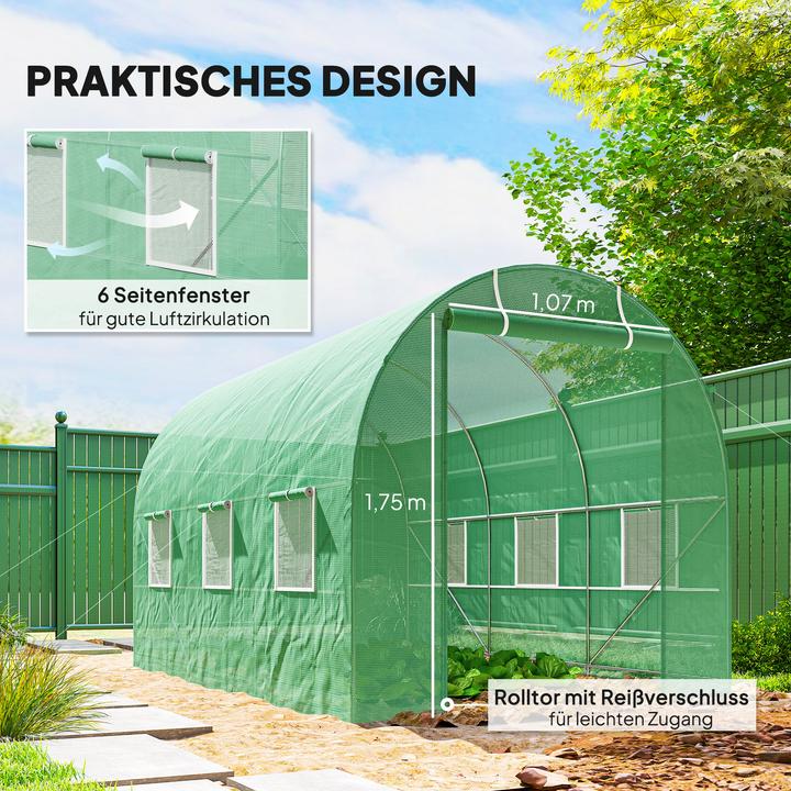 Actual product image Outsunny Tunnel Greenhouse