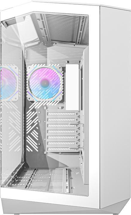 Productafbeelding Darkflash Tech Darkflash DY470 computer case (white) + 4 fans + GPU bracket (ATX, ITX, mATX)