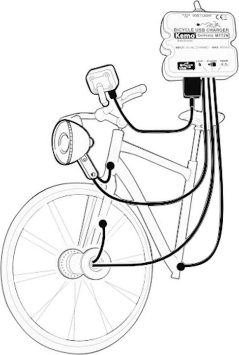 Actual product image Kemo Bicycle charge controller (5 W)