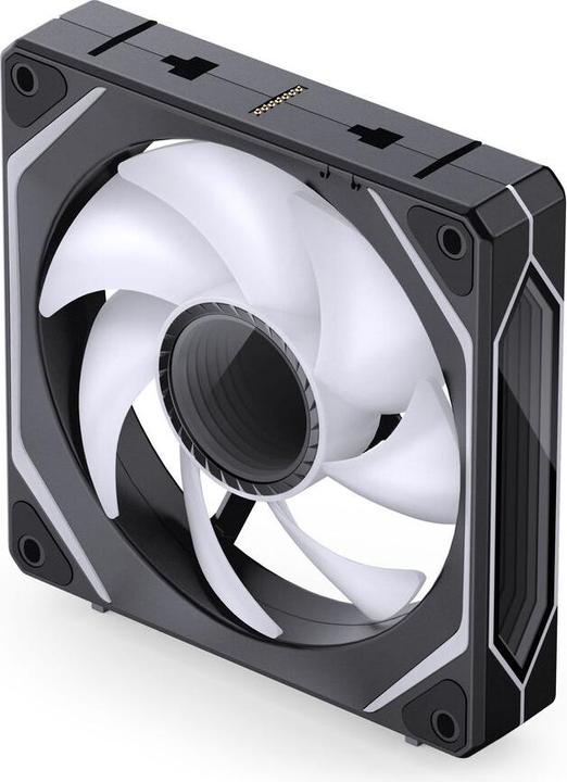 Actual product image Jonsbo ZL-120B PWM ARGB Lüfter 3er Pack, reguläre Ausrichtung - 120mm, schwarz (120 mm, 3x)