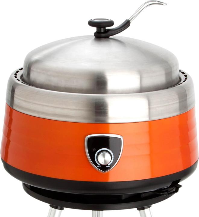 Allgrill Compact multifunctional charcoal grill VULCANO orange