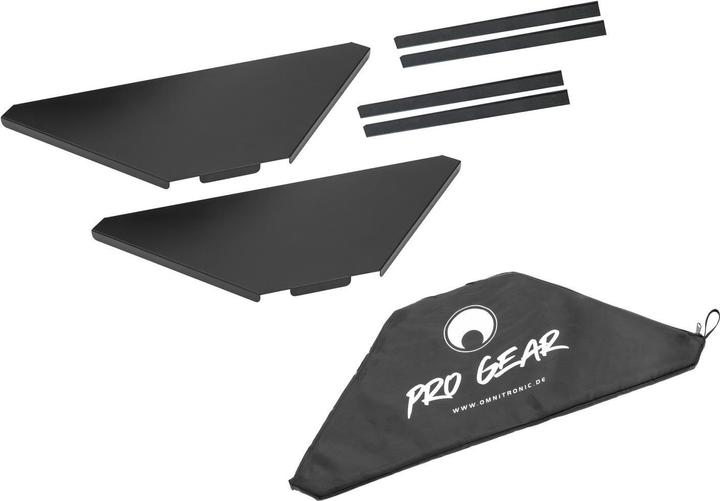 Omnitronic Piastre angolari con borsa per Mobile DJ Stand