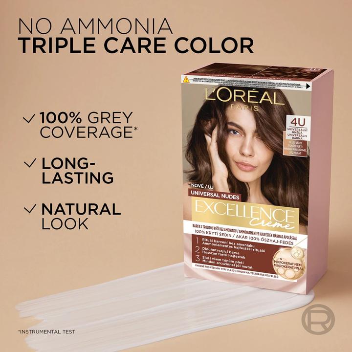Image du produit L'Oréal Paris L'OrÃ©al Paris - Permanent hair color Excellence Universal Nudes Excellence 48 ml - Nuance : 9U Very (9U Blond très clair)