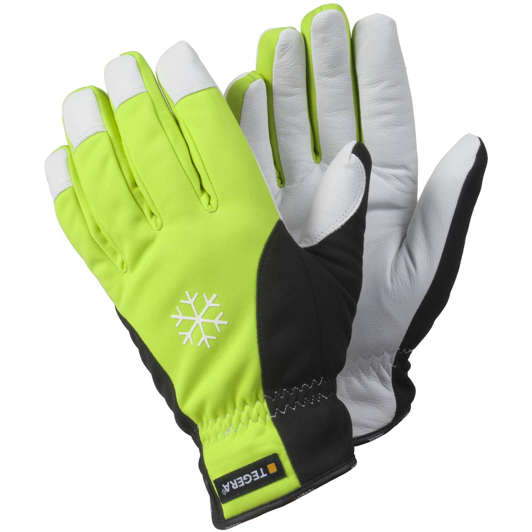 Tegera, Schutzhandschuhe, Ejendals 293, Workshop gloves, Black, White, Yellow, Adult, Adult, Latex, Leather, Polyester (...