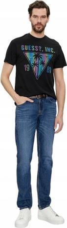 Produktbild Guess Ss Bsc Iridescent Palms Tee M4gi47k9rm1 Jblk L M (M)