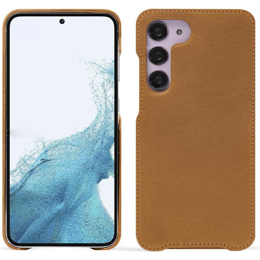 Noreve Lederschutzhülle (Samsung Galaxy S23), Smartphone Hülle, Braun