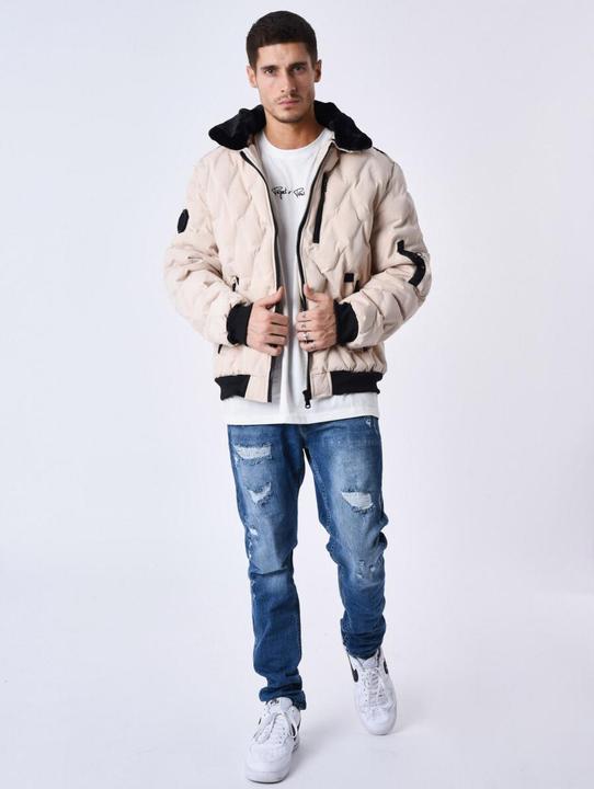 Actual product image Project X Paris Furry aviator collarPuffer Jacket (M)