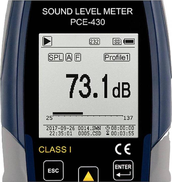 Actual product image PCE Instruments Schallpegelmesser